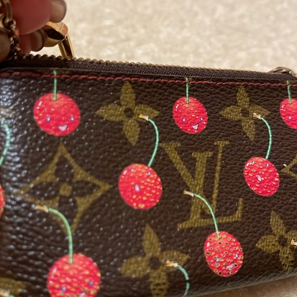 Authentic Louis Vuitton Monogram Cherry Pochette Coin Purse - Picture 15 of 15